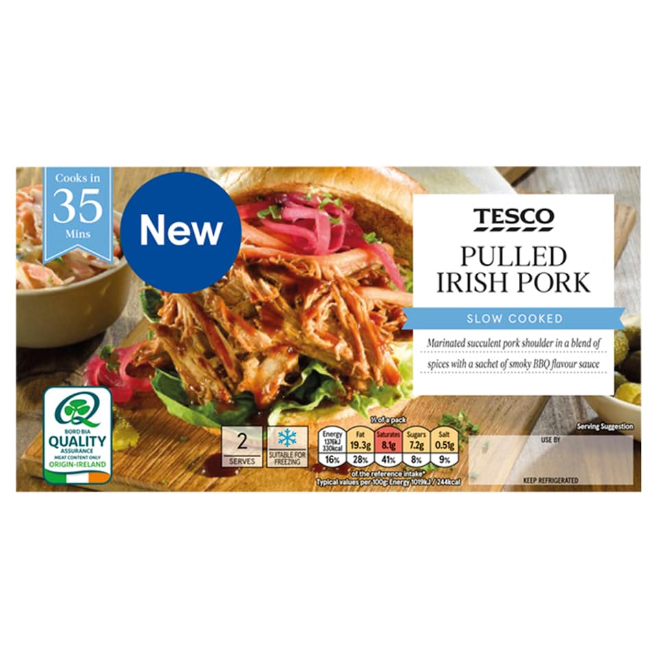 Tesco Pulled Irish Pork 360G