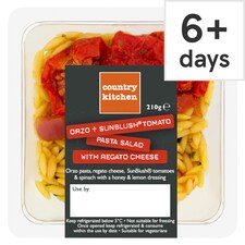 Country Kitchen Orzo & Sunblush Tomato Pasta Salad with Regato Cheese 210g