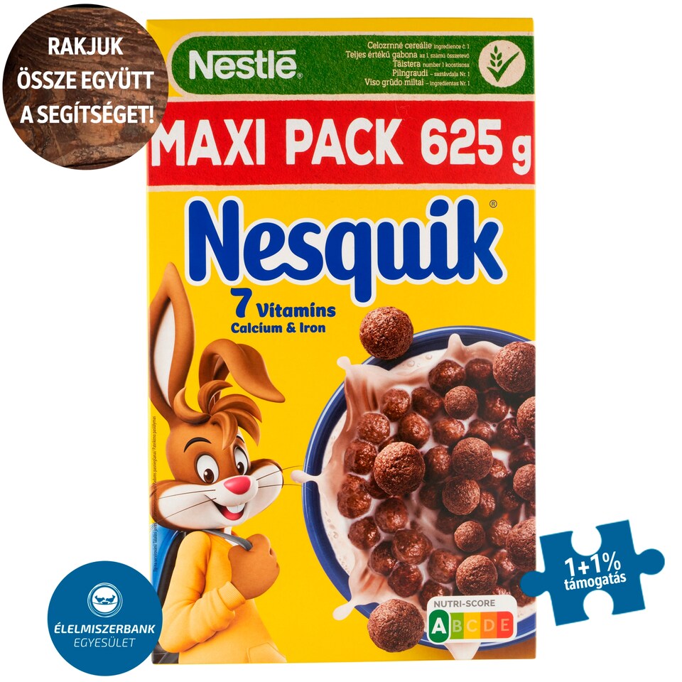 Nestlé Nesquik Cocoa Flavoured Crunchy Cereal with Vitamins and Minerals 625 g