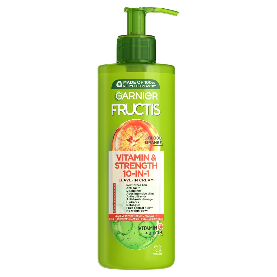 Garnier Fructis Vitamin & Strength Posilující 10 v1 Bezoplachová péče, 400 ml