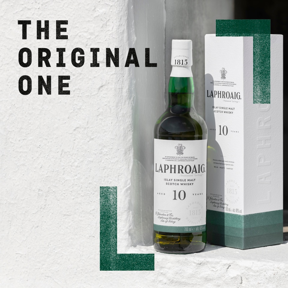 image 1 of Laphroaig 10 Year Old Islay Single Malt Scotch Whisky 70cl
