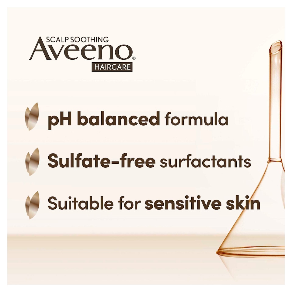 image 1 of Aveeno Smoothing Scalp Soothing Shampoo for Frizzy Hair 300ml