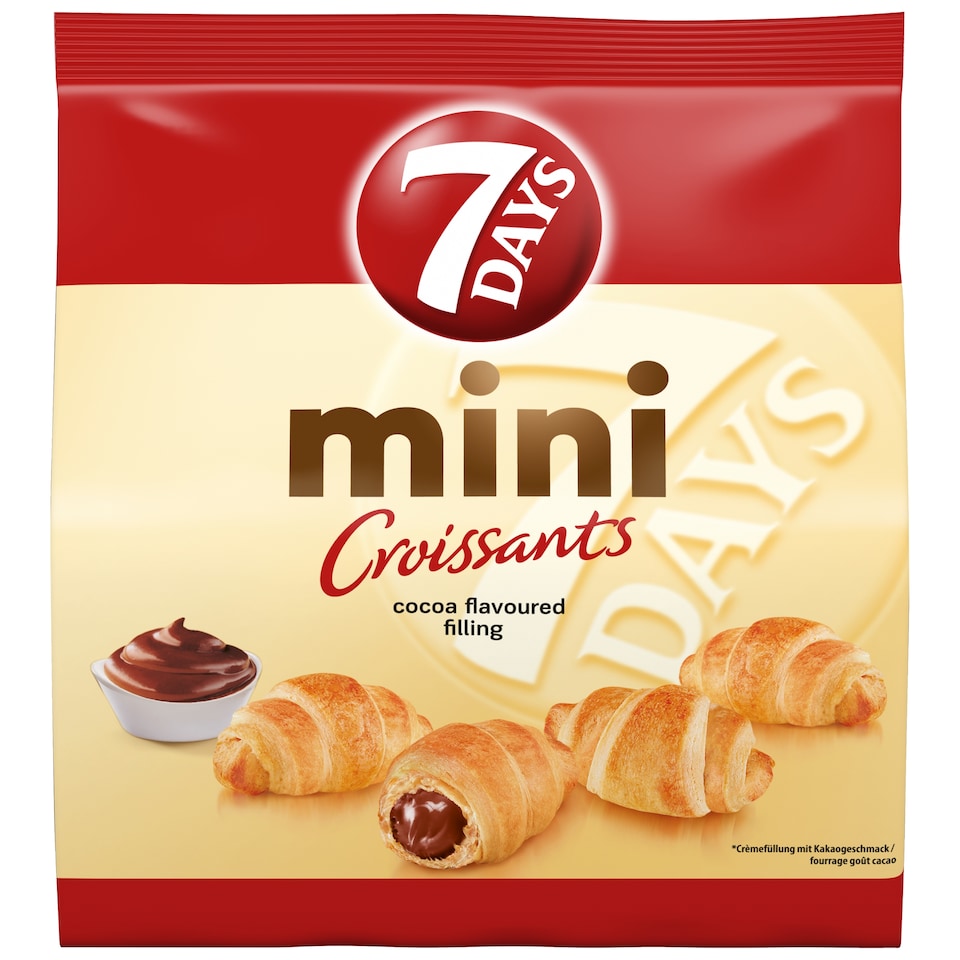 7 Days Mini Croissant With Cocoa Filling 185G