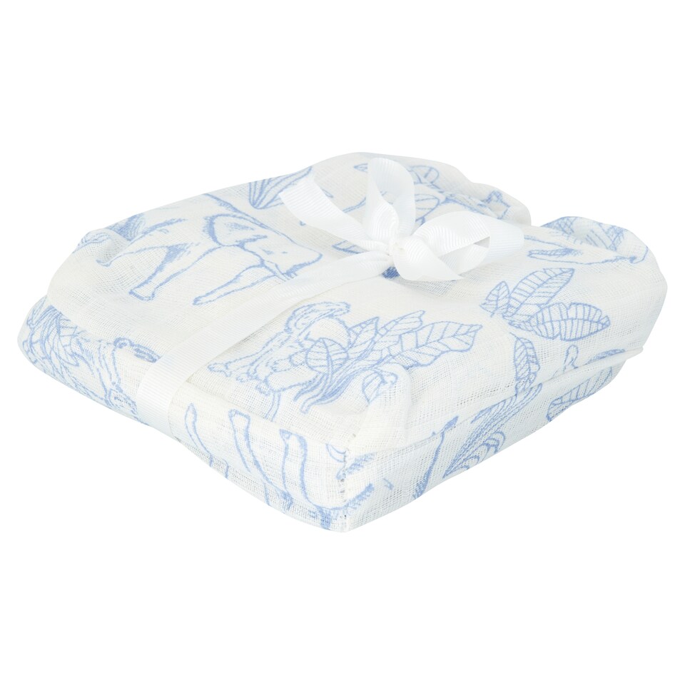 image 1 of Fred & Flo Safari 3 Pack Muslin Cloths