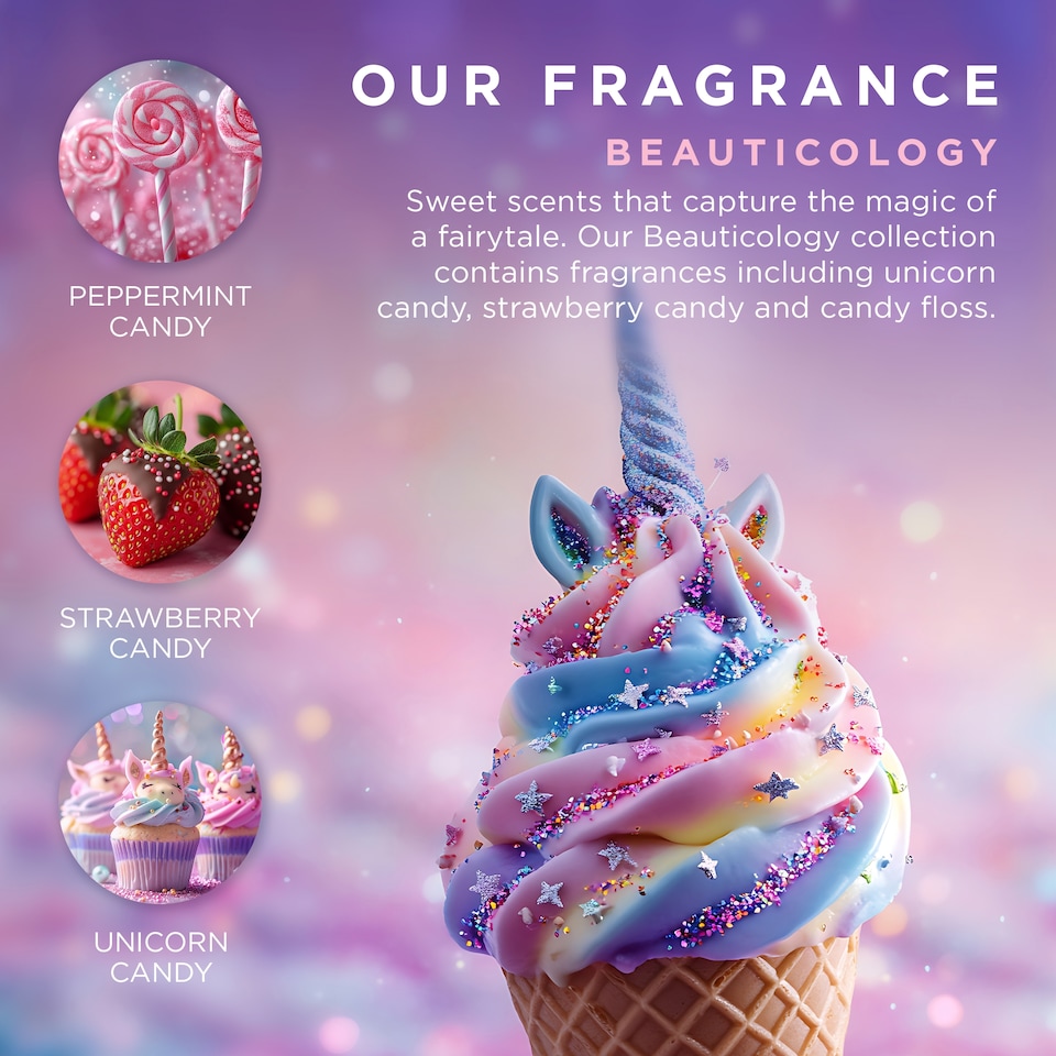 image 1 of Baylis & Harding Beauticology Unicorn Candy Bath Bubbles 320ml