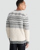 image 3 of F&F Knitted Reindeer Fair Isle Print Christmas Jumper in Ecru