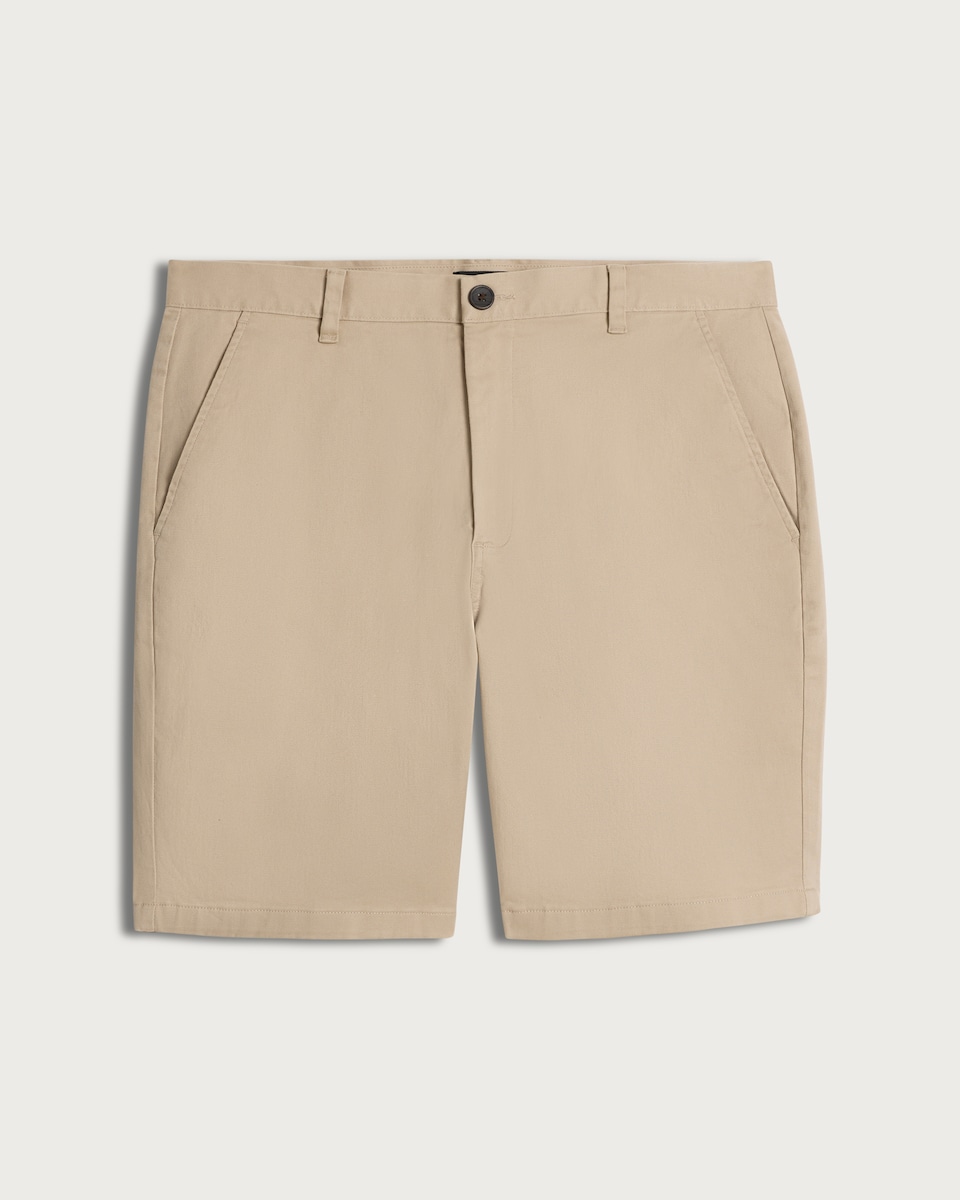 image 1 of F&F Cotton Rich Chino Shorts in Stone