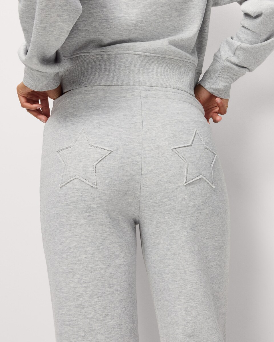 image 1 of OH ME OH MY Wide Leg Joggers in Grey Marl