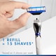 image 4 of Gillette Mach 3 Turbo Razor Blades Refill 4 Pack