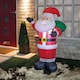image 3 of Christmas Workshop Light Up Inflatable Santa Decoration 1.2M