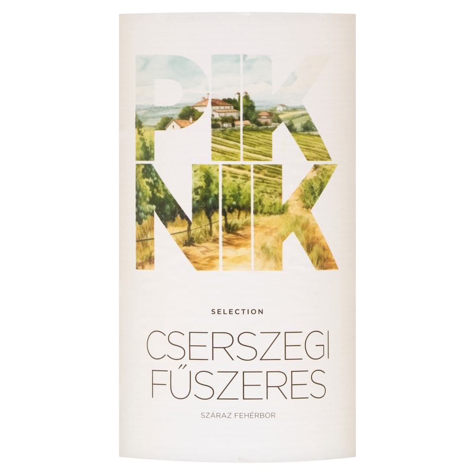 Piknik Selection Duna-Tisza közi Cserszegi Fűszeres száraz fehérbor 11,5% 750 ml  1. kép