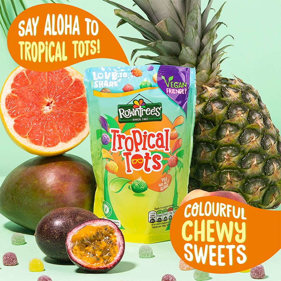 image 1 of Rowntree's Tropical Tots Sweets Sharing Bag 140g