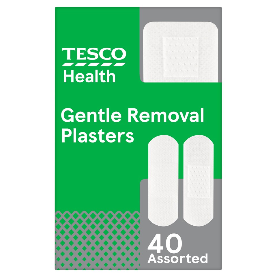 Tesco Health Gentle Removal Plasters Assorted 16 Pack