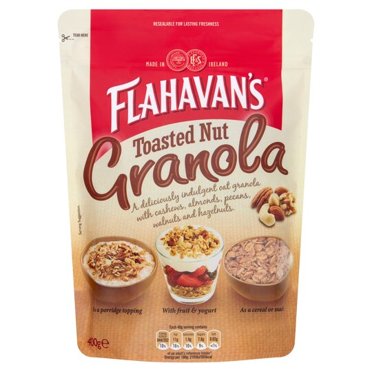 Flahavan's Toasted Nut Granola 400G Tesco Groceries