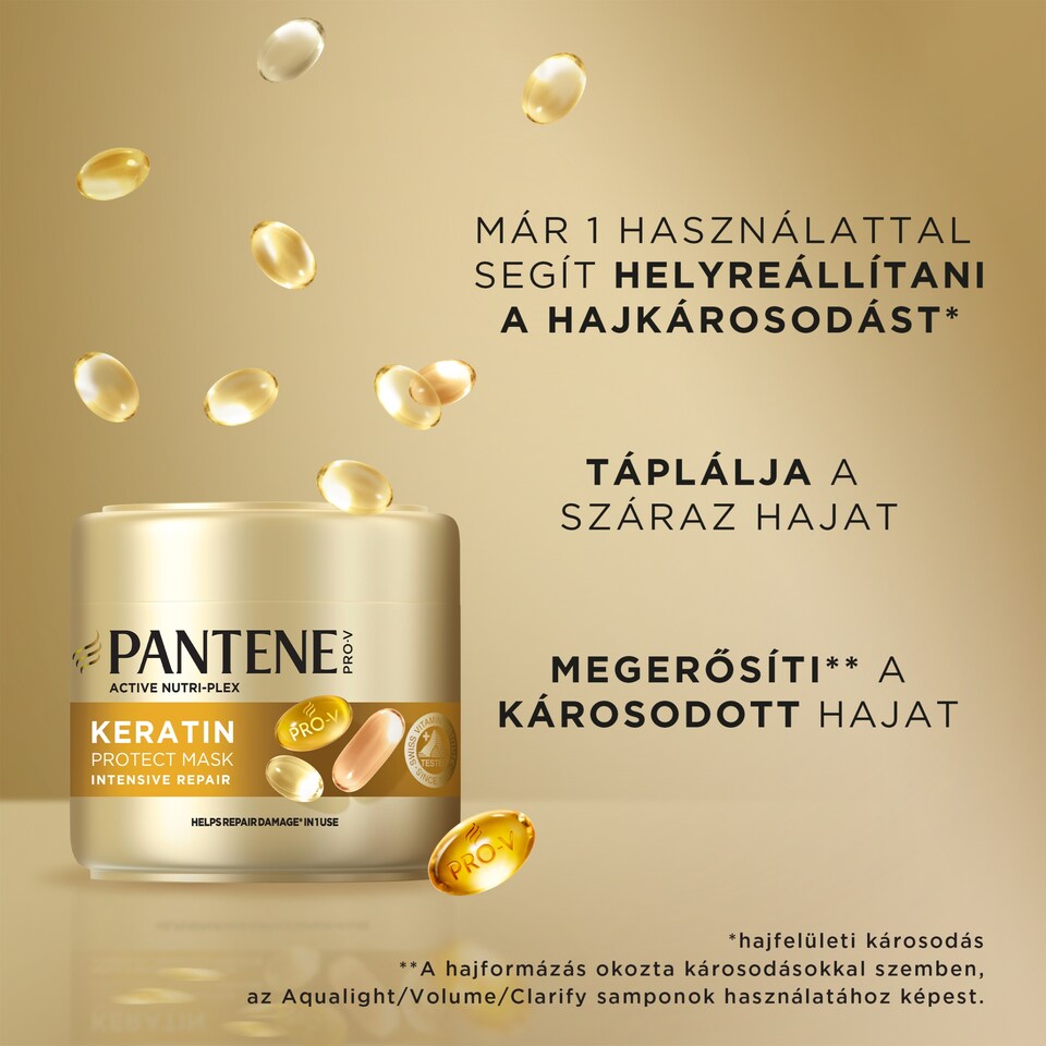 image 1 of Pantene Pro-V Inifnitely Long Keratin Protect Mask 300ml for Long, Weak Hair