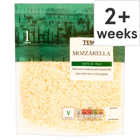 Tesco Mozzarella Grated 250G Tesco Groceries
