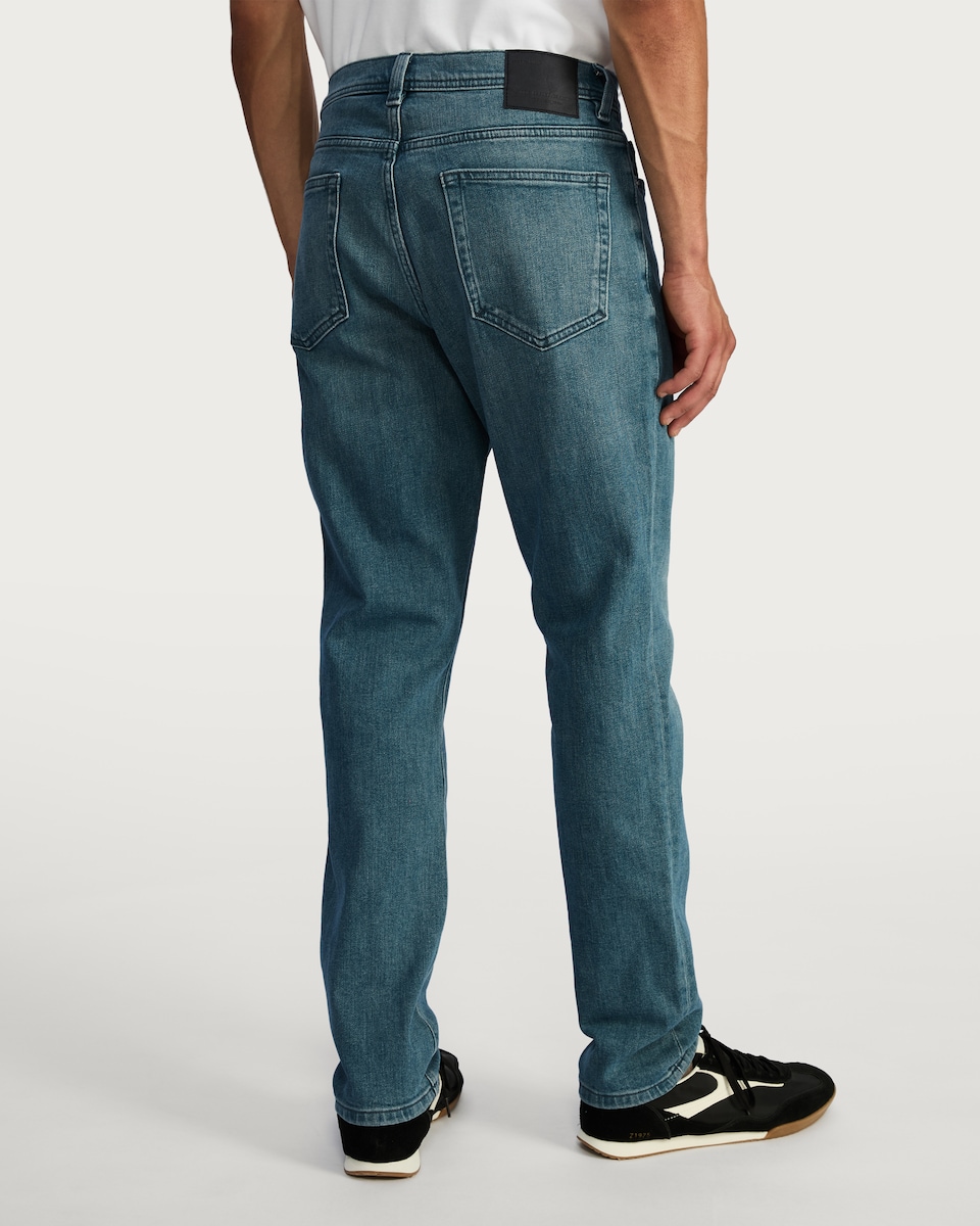 image 1 of F&F Cotton Rich Slim Fit Jeans in Blue