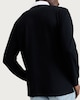 image 3 of Guinness Pure Cotton Embroidered Slogan Long Sleeved Rugby Shirt in Black