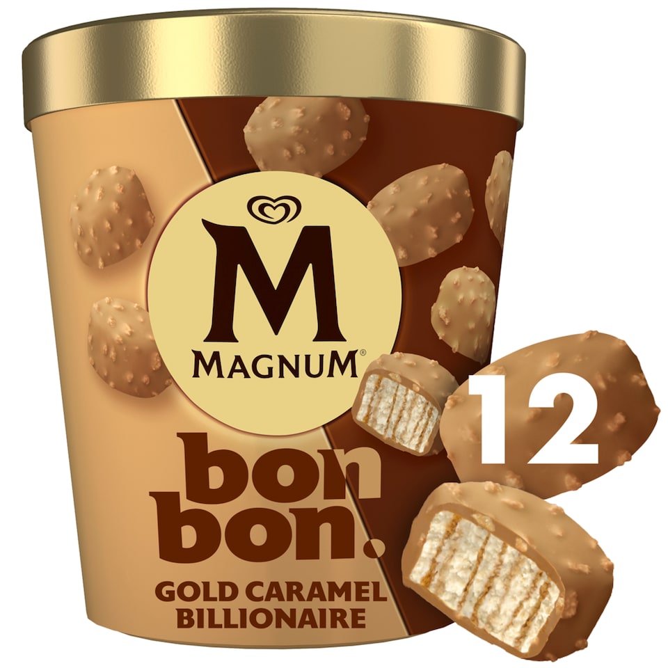Obrázek 1 pro produkt Magnum Bonbon Gold Caramel Billionaire 12 x 17ml