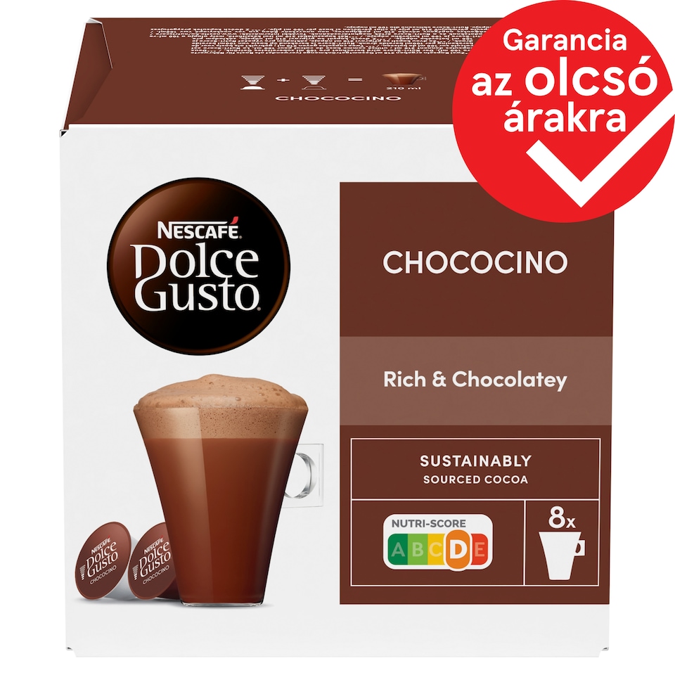 NESCAFÉ Dolce Gusto Chococino forrócsokoládé kapszula 16 db/8 csésze 256 g