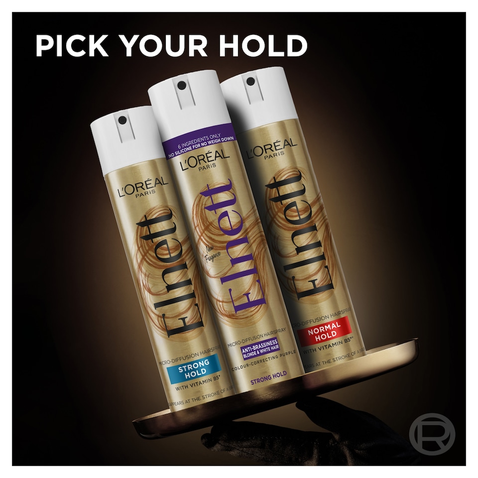 image 1 of L'Oreal Elnett Anti-Brassiness Hair Spray 200ml