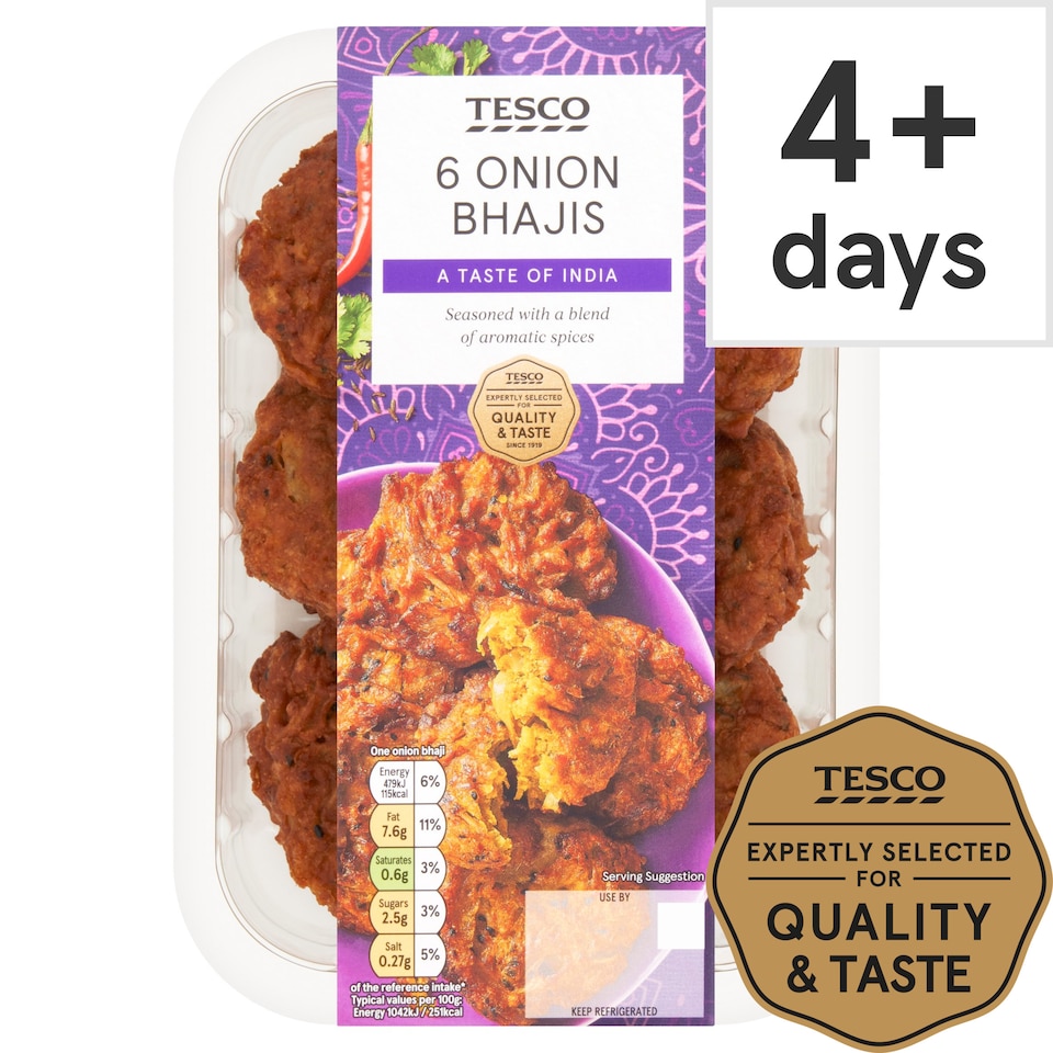 Tesco Indian Onion Bhajis 294G