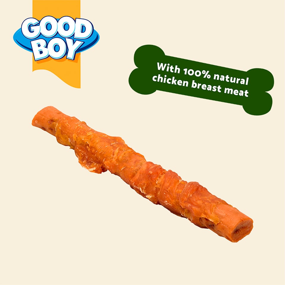 image 1 of Good Boy Dog Treats Jumbo Chicken & Carrot Stick 100G