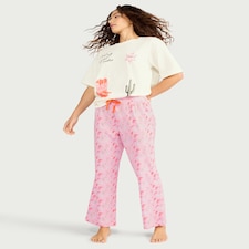 F&F 2-Piece Pure Cotton Cowgirl Pyjama Set in Multi