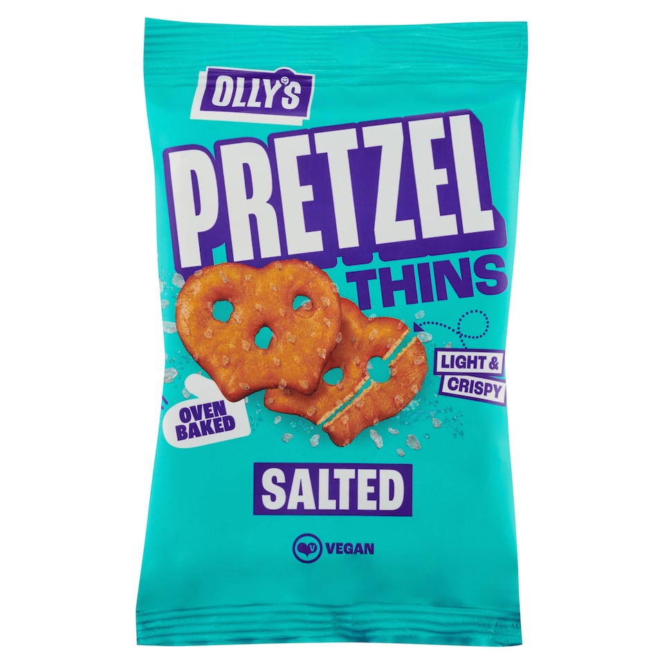 Ollys Original Pretzel Thins Salted 35G