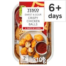 Tesco Sweet & Sour Crispy Chicken Balls 310G