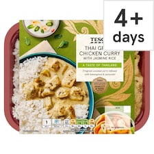 Tesco Thai Green Chicken Curry & Jasmine Rice 400G