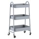 image 1 of Tesco 3 Tier Trolley Grey
