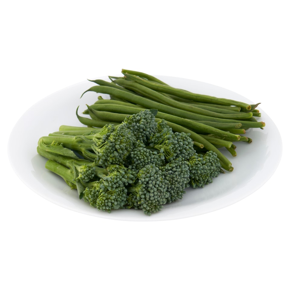 image 1 of Tesco Green Beans And Tenderstem Broccoli 190G