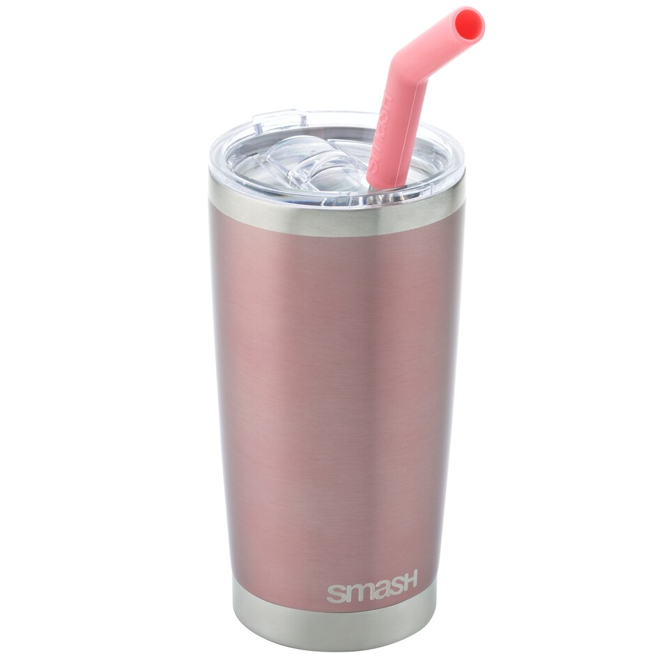 image 1 of Smash Pink Ombre stainless Steel Smoothie & Coffee Tumbler 540ML