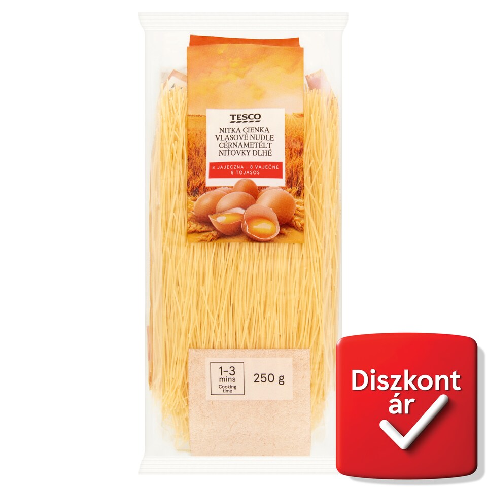 Tesco Vermicelli Dry Pasta with 8 Eggs 250 g