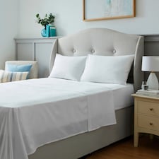 SILENTNIGHT SUMMER FRESH WHITE FLAT SHEET DOUBLE