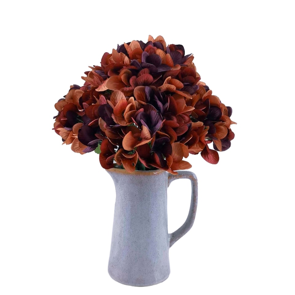 Bayswood Artificial Hydrangea In Ceramic Jug