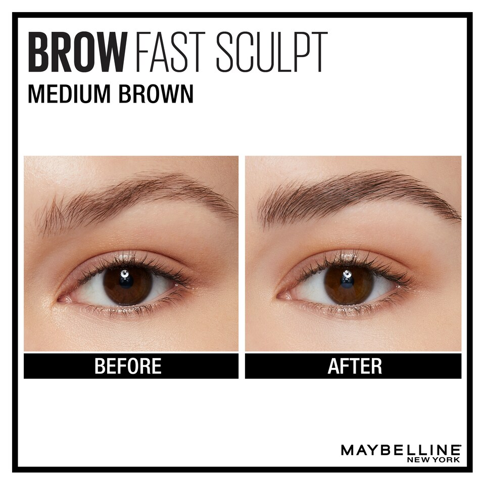 image 1 of Maybelline Brow Fast Sculpt Eyebrow Gel Mascara - 04 Medium Brown
