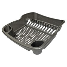 Tesco Recycled Dish Drainer Dark Grey