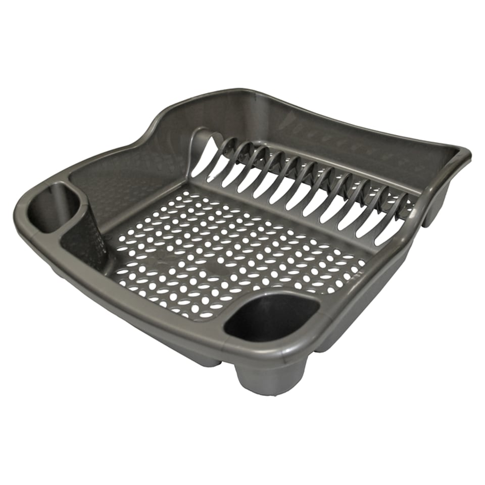 Tesco Recycled Dish Drainer Dark Grey