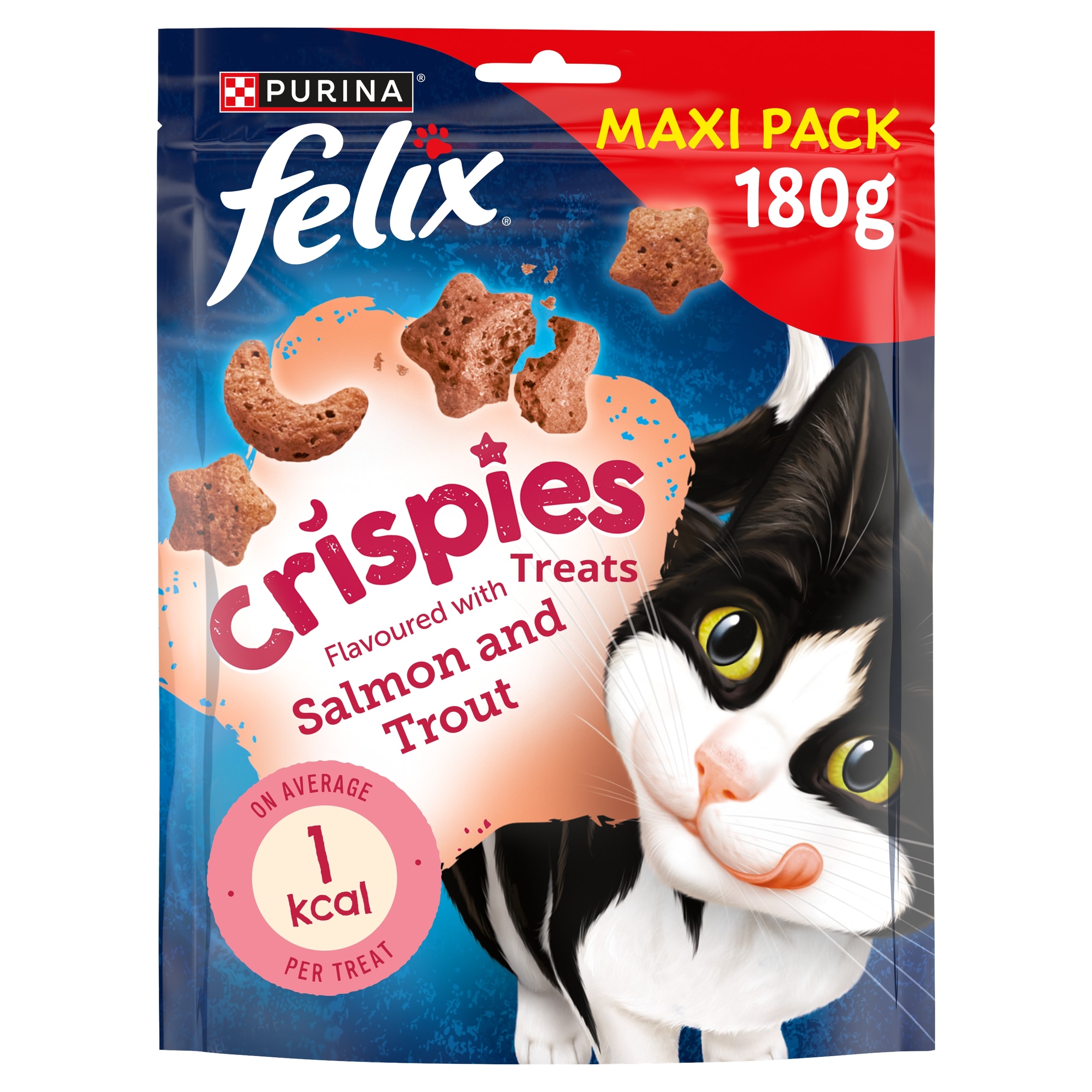 Felix Crispies Cat Treats - Salmon and Trout 180g