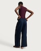 image 3 of The F&F Edit Lyocell Rich Wide Leg Trousers in Navy