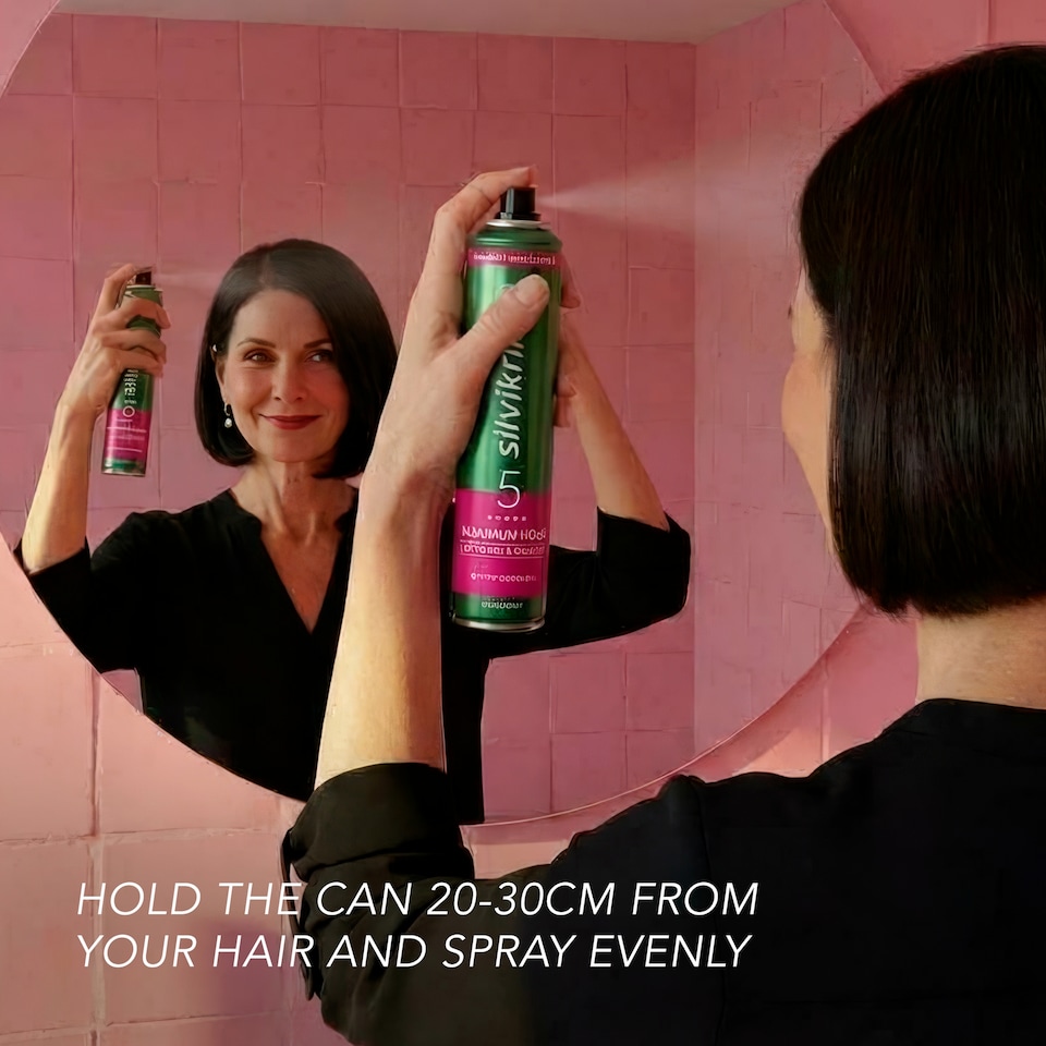 image 1 of Silvikrin Spray Maximum Hold Hair Spray 75Ml