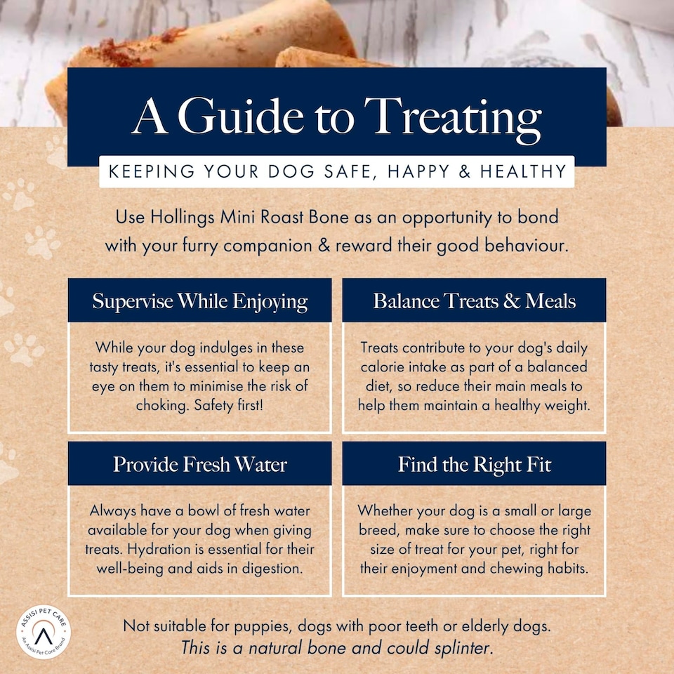 image 1 of Hollings Choice Cuts Mini Roast Bone Dog Treats 2 Pack