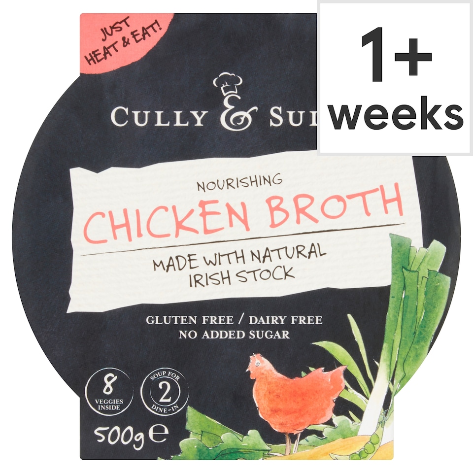 Cully And Sully Chicken And Vegetable Broth 550G