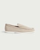image 1 of SACHA Suede Loafers in Neutral