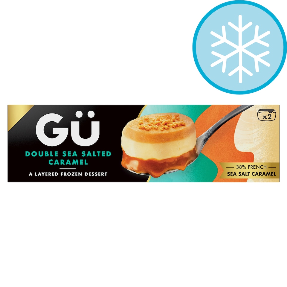 image 1 of Gu Double Sea Salted Caramel Frozen Dessert 2x85g