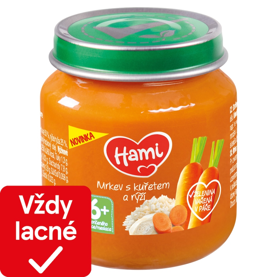 obrázok 1 z HAMI príkrm Mrkva s kuraťom a ryžou 6+ 125 g