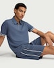 image 1 of F&F Side Stripe Zip Pocket Shorts in Blue