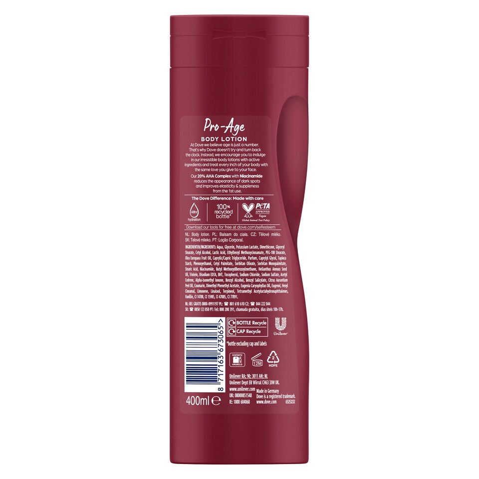image 1 of Dove Pro Age Nourishing Body Care Body Lotion 400Ml